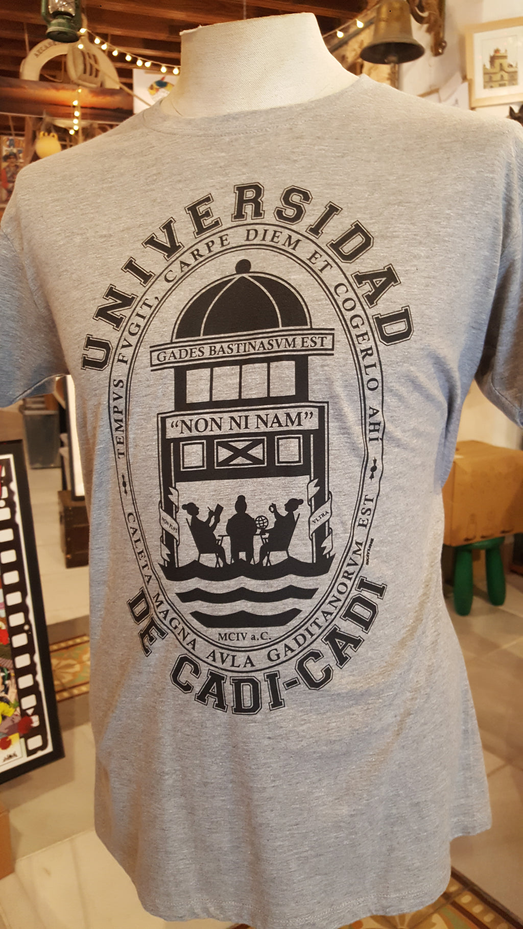 Camiseta "UNIVERSIDAD DE CADI-CADI" (GRIS)